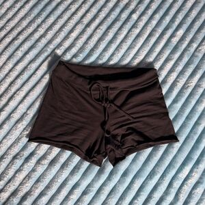 Skims Shorts Black Drawstring